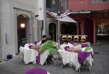 Infrarotstrahler für Gastgarten und Terrasse